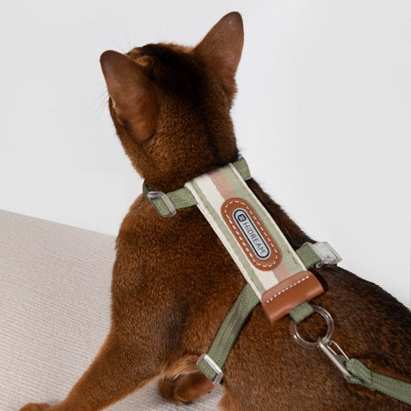 Bobo Series - Striped Cat Harness & Leash
