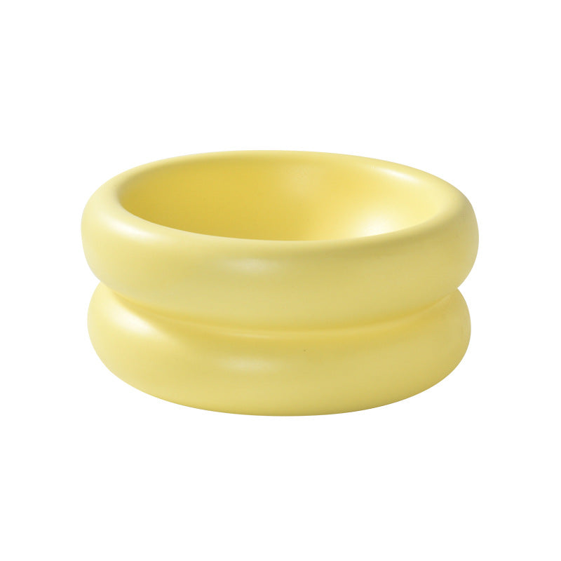 Donut Ceramic Pet Bowl (Single layer / Double layer)