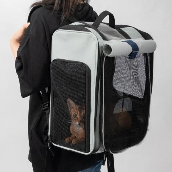 Expandable Pet Carrier Backpack & Pet Tent 2-in-One