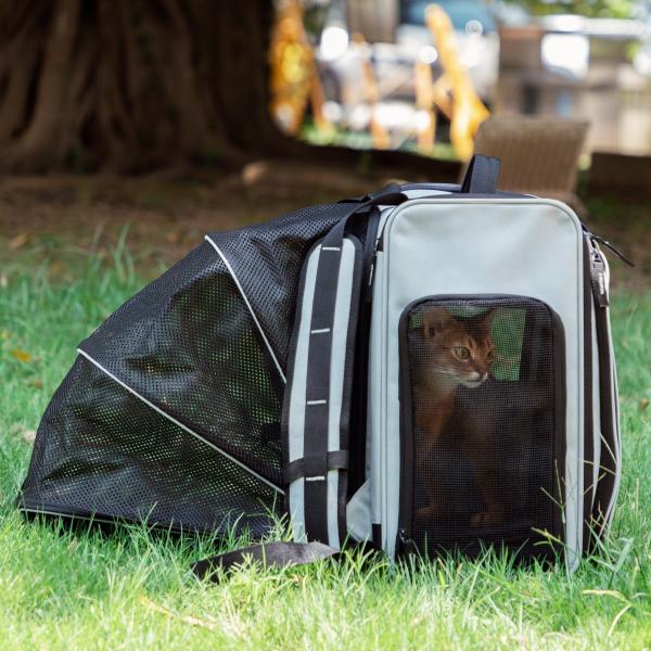 Expandable Pet Carrier Backpack & Pet Tent 2-in-One