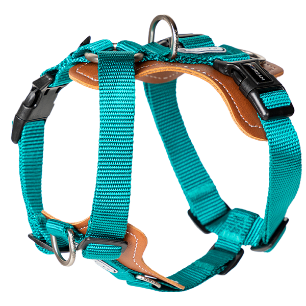 BoBo Series - I Shape Dog Leather Harness