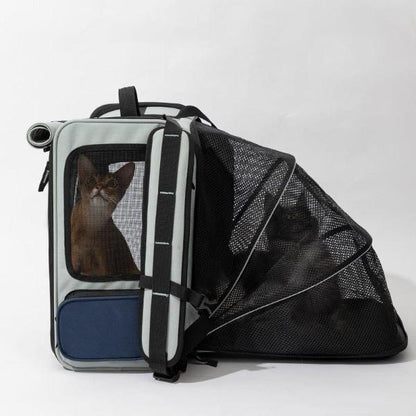 Expandable Pet Carrier Backpack & Pet Tent 2-in-One