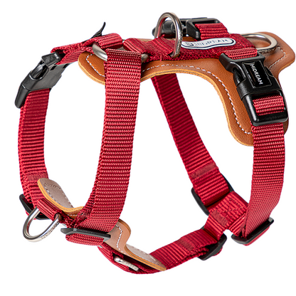 BoBo Series - I Shape Dog Leather Harness