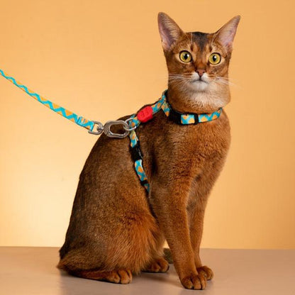 Colorful Series - I Shape Cat Harness & Leash